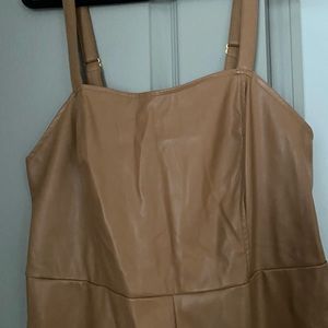 Fashion to Figure faux leather jumpsuit
